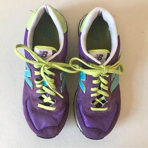 New Balance 574 Sneakers

Purple | Lime Green | Teal

Womens Size 9.5 (US)
